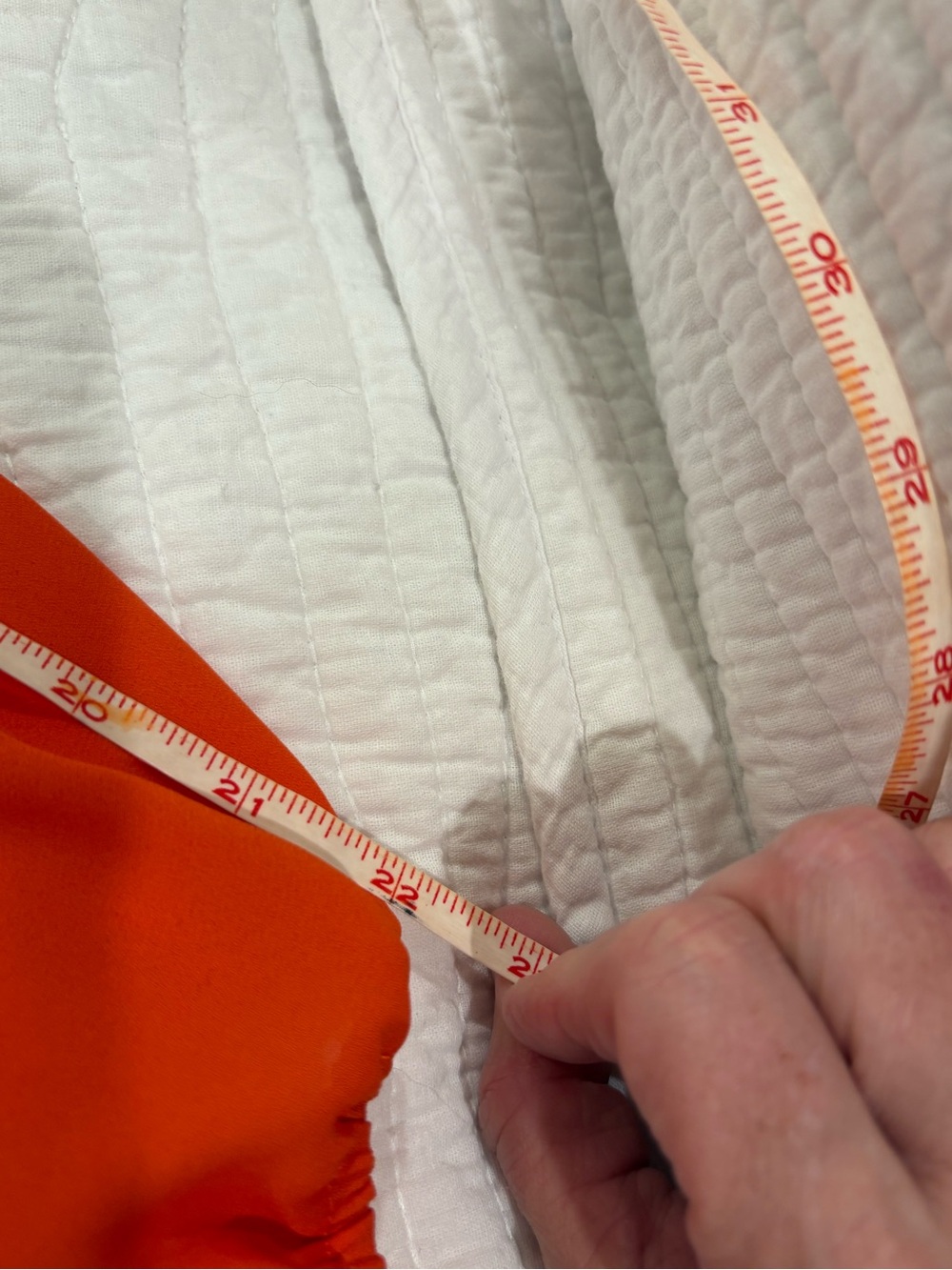 New York & Company Orange Long-Sleeve Surplice Bodysuit - Picture 8 of 8